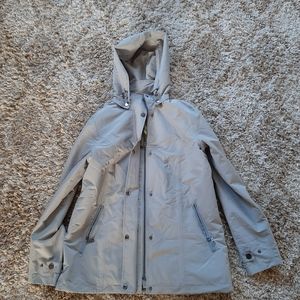 Nuage Gray Waterproof Full-Zip Hooded Jacket XXS